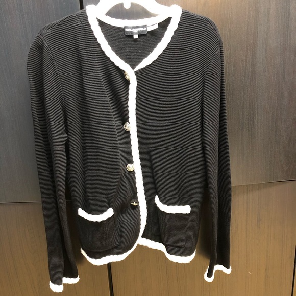 Karl Lagerfeld Sweaters - Karl Lagerfeld Black and White Cardigan